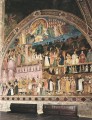 Frescos en la pared derecha del pintor del Quattrocento Andrea da Firenze